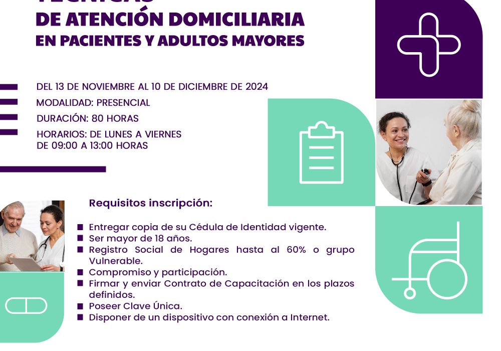 Técnicas de Atención Domiciliaria en Pacientes y Adultos Mayores